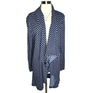 The Limited | Blue Open Or Wrap Cardigan Sweater Size XXL